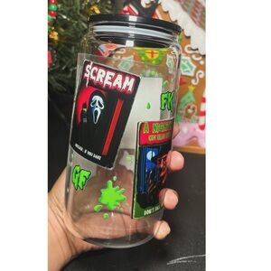Horror Slashers 16oz Glass Cup